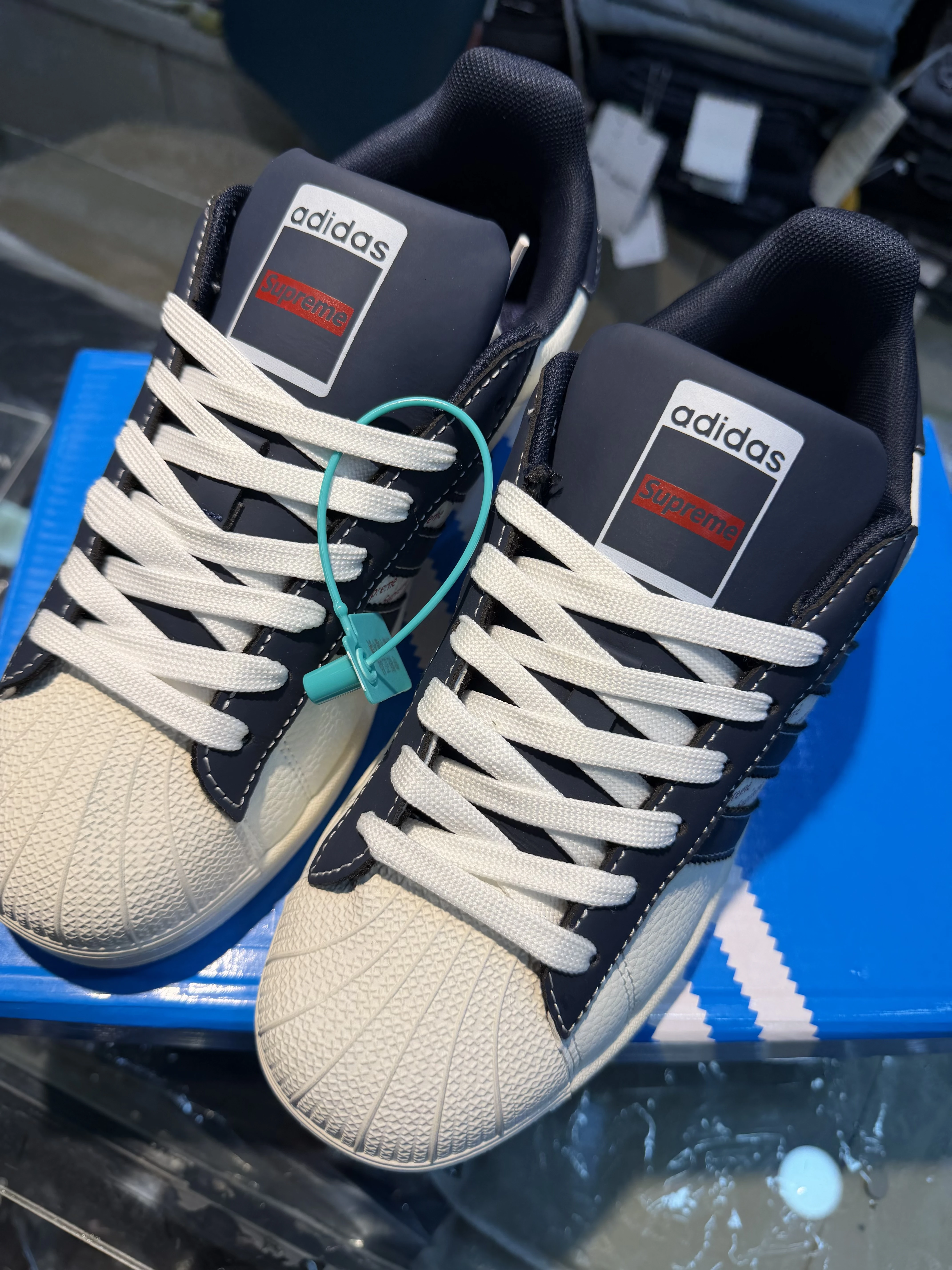 Supreme Adidas Superstar mirror copy